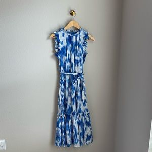 Blue and white Tahari midi dress from Nordstrom, size 4